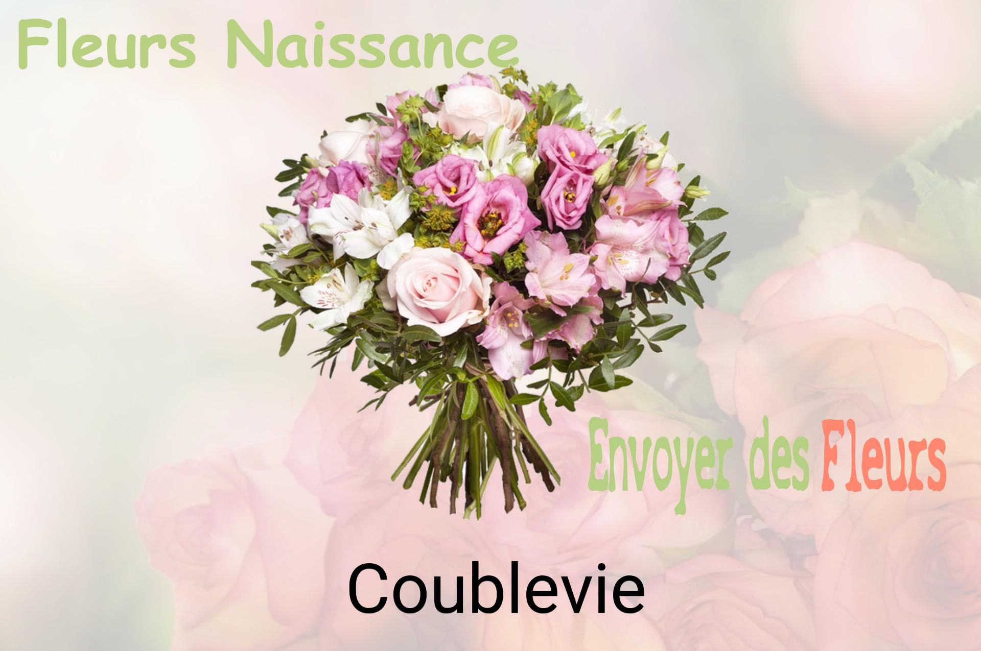 Bouquet de fleurs de naissance livré à Coublevie